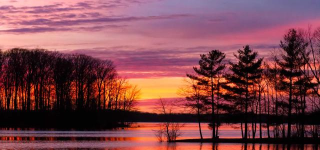 Sunset in Olney, Illinois